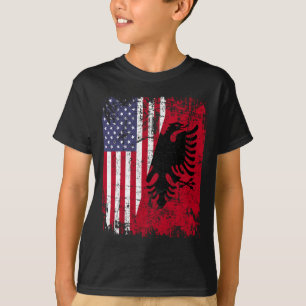 ALBANESE ROOTS Rode Adelaar Half Amerikaans ALBANI T-shirt