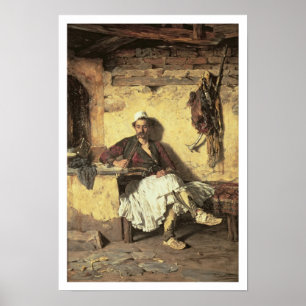 Albanese Sentinel Resting (Arnaueti) (olie op canv Poster