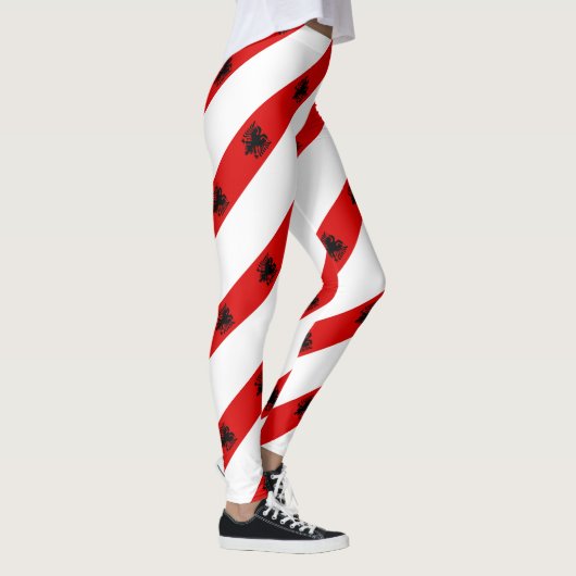 Albanese strepen vlag leggings (Rechts)