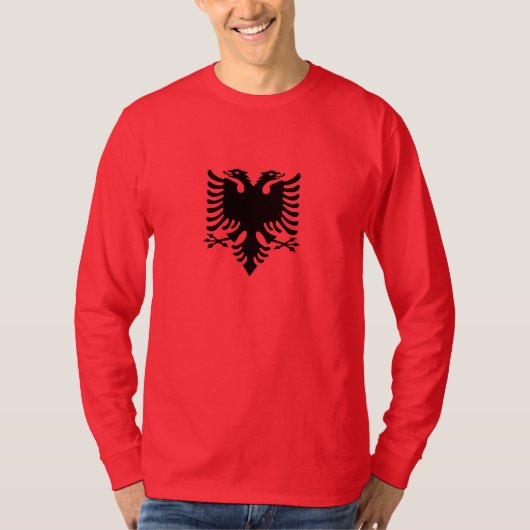 Albanese tweekoppige adelarij t-shirt (Voorkant)