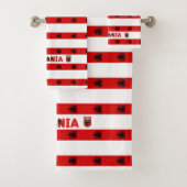 Albanese vlag bad handdoek (Insitu)