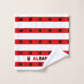 Albanese vlag bad handdoek (Wasdoekje)