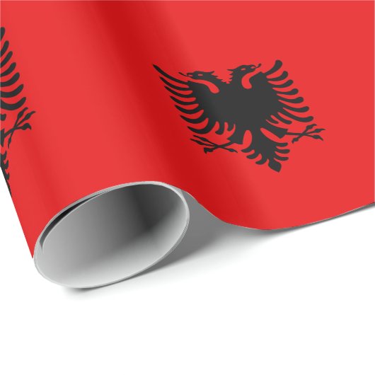 Albanese vlag cadeaupapier (Rol Hoek)