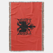 Albanese vlag deken (Voorkant Verticaal)