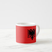 Albanese vlag espresso kop (Voorkant rechts)