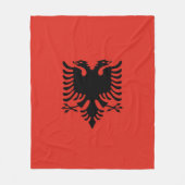 Albanese vlag fleece deken (Voorkant)