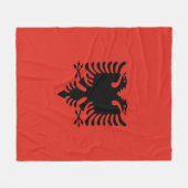 Albanese vlag fleece deken (Voorkant (Horizontaal))