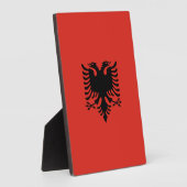 Albanese vlag fotoplaat (Zijkant)