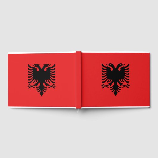 Albanese vlag gastenboek (Volledig)