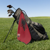 Albanese vlag golfhanddoek (Groen)