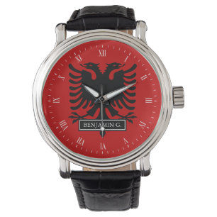 Albanese vlag horloge