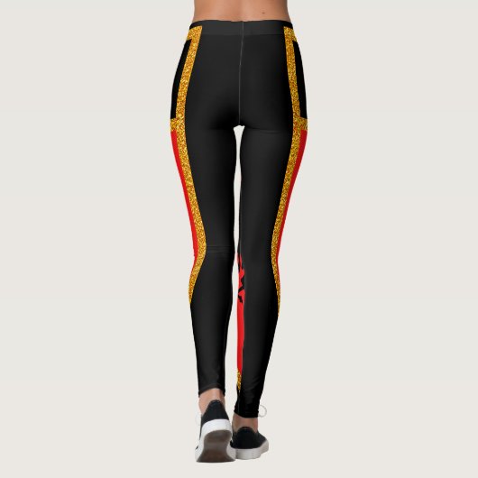Albanese vlag leggings (Achterkant)