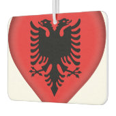 Albanese vlag luchtverfrisser (Links)