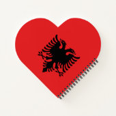 Albanese vlag notitieboek (Achterkant)