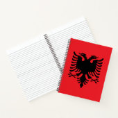 Albanese vlag notitieboek (Binnen)