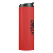 Albanese vlag overal thermosbeker (Gedraaid links)