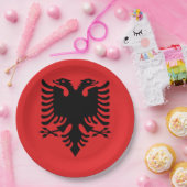 Albanese vlag papieren bordje (Feest)