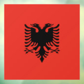 Albanese vlag raamsticker (Vel 3)