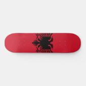 Albanese vlag skateboard (Horizontaal)