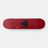 Albanese vlag skateboard (Horizontaal)