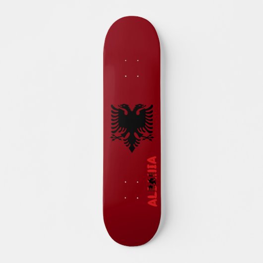 Albanese vlag skateboard (Voorkant)