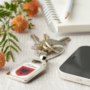 Albanese vlag sleutelhanger