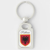 Albanese vlag sleutelhanger (Voorkant)