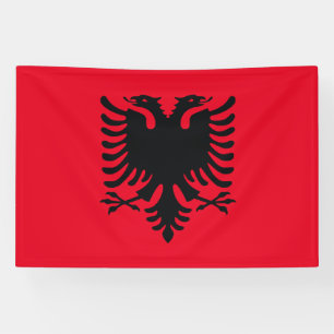 Albanese vlag spandoek