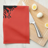 Albanese vlag theedoek (Quarter Fold)