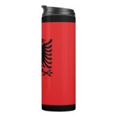 Albanese vlag thermosbeker (Geroteerd rechts)