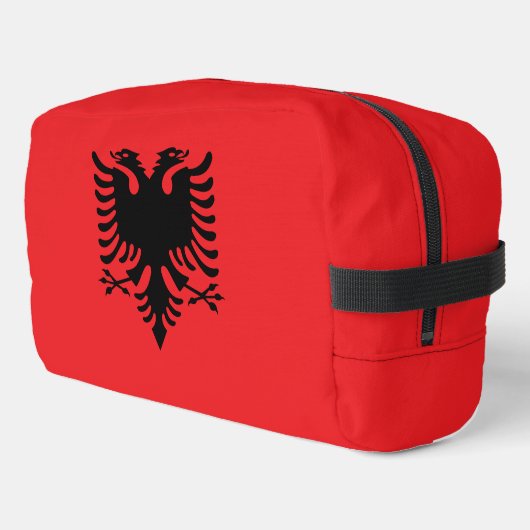 Albanese vlag toilettasje (Linkerhoek)