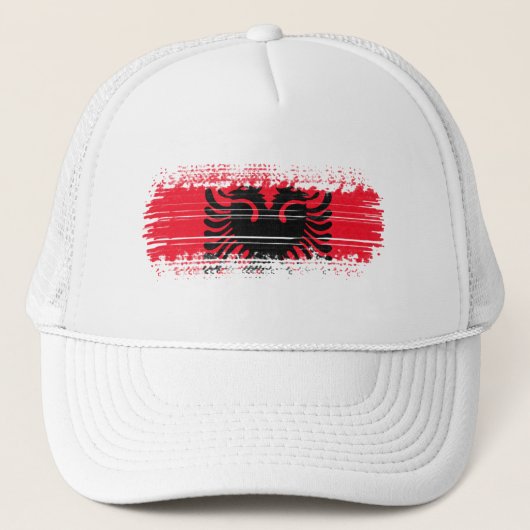 Albanese vlag trucker pet (Voorkant)