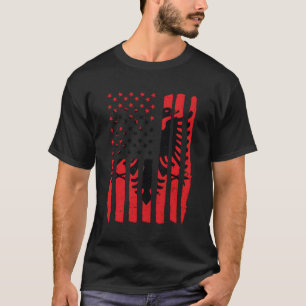 Albanese Vlag van de V.S. Gift Mannen Vrouwen Koso T-shirt