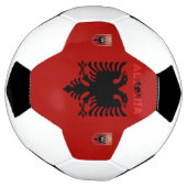 Albanese vlag voetbal (Gedraaid)