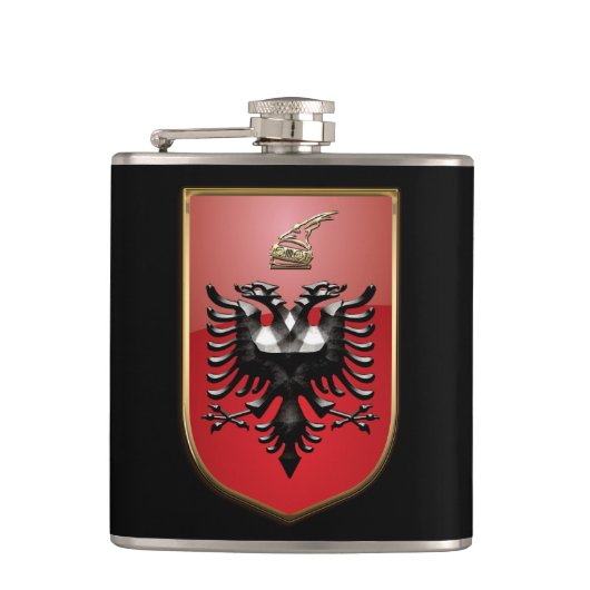 Albanese wapenstilstand heupfles (Voorkant)