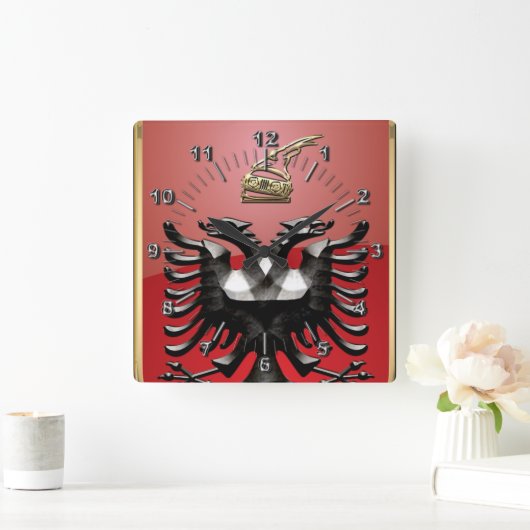 Albanese wapenstilstand vierkante klok (Huis)