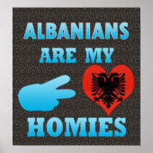Albanezen zijn mijn Homies Poster (Voorkant)