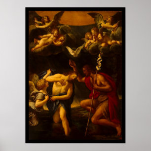 Albani Francesco Baptisme van Christus Poster