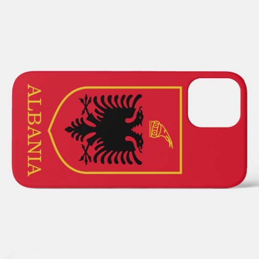 albania emblem Case-Mate iPhone case (Achterkant (horizontaal))