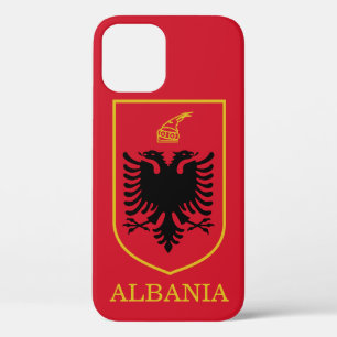 albania emblem iPhone 12 hoesje