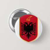 albania emblem ronde button 5,7 cm (Voorkant /achterkant)