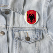 albania emblem ronde button 5,7 cm (In situ)