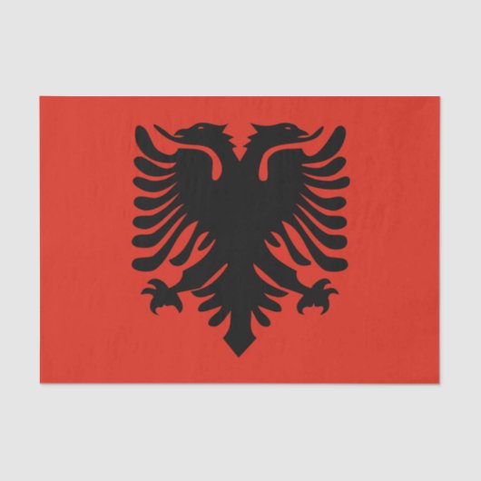 albania vlag tissuepapier (Voorkant)