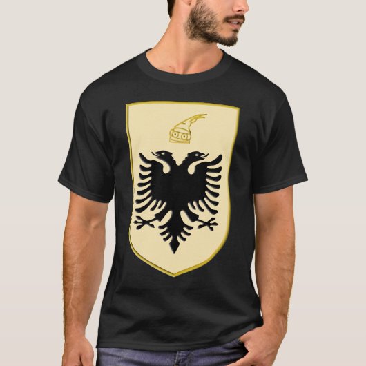 Albanian Gold Shield T-shirt (Voorkant)