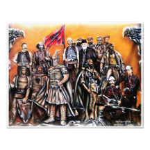 Albanian Heroes Unique Airbrush Illustration