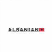 Albanië, Albanië Sticker (Voorkant)