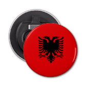 Albanië Button Flesopener (Voorkant)