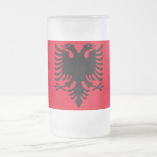 Albanie DOUBLE Aigle givré Beer Mug