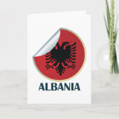 Albanië Double Headed Eagle Embleem Kaart (Voorkant)