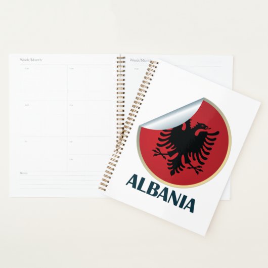 Albanië Double Headed Eagle Embleem Planner (Display)